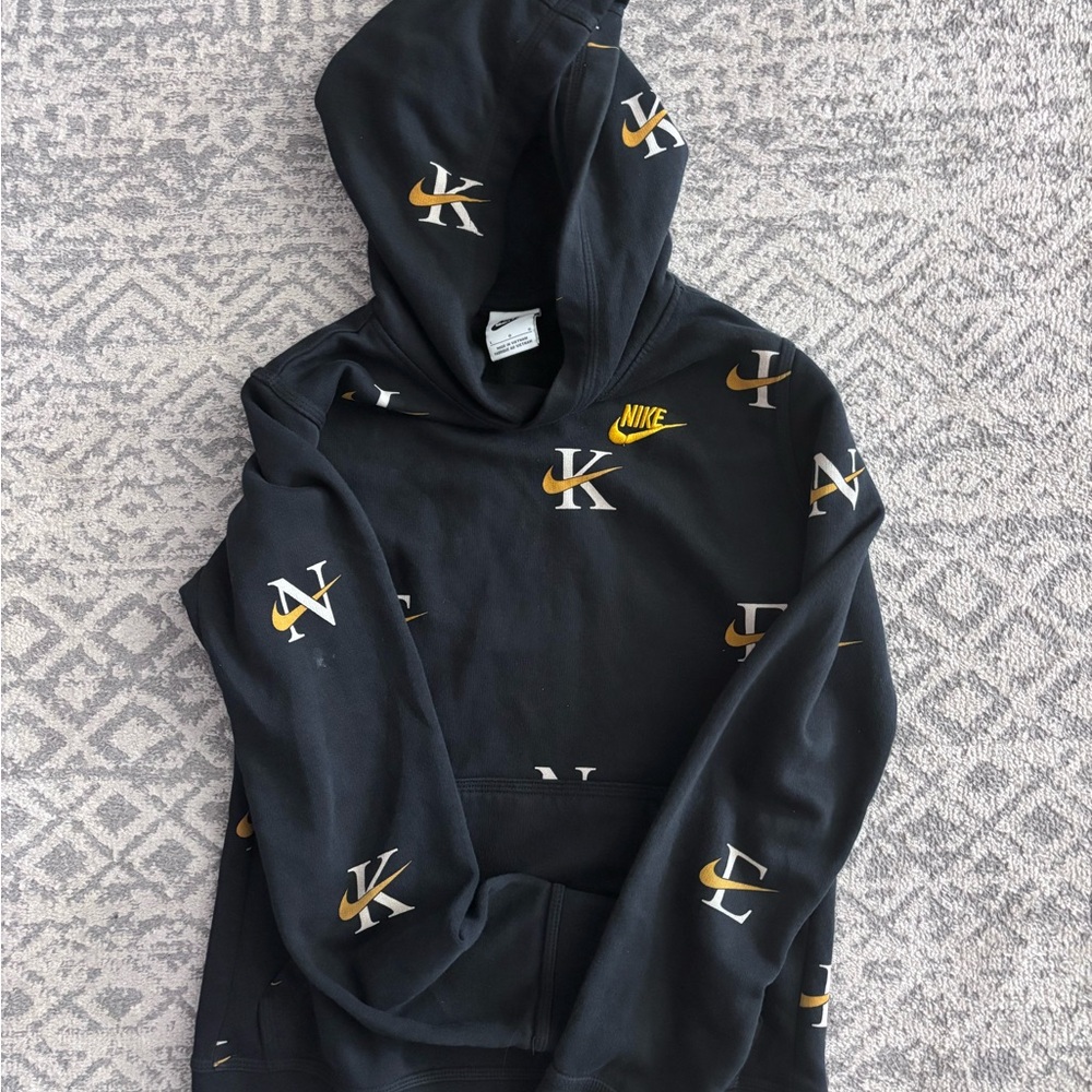 Boys Nike Black Hoodie with Logo
